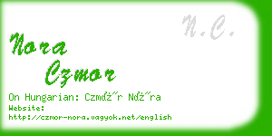 nora czmor business card
